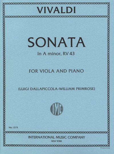 A. Vivaldi: Sonate 3 A-Moll Rv 43