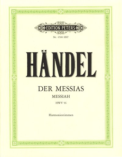 G.F. Händel: Der Messias, 4GesGchOrcBc (HARM)