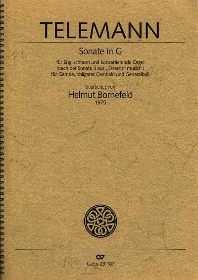 G.P. Telemann: Sonata G-Dur (Orgpa+St)