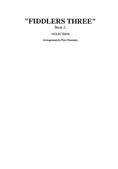 Fiddler's Three Violin Trios Book 2 (Part.)