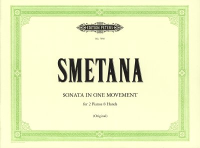 B. Smetana: Sonate in einem Satz e-Moll , 2Klav8Hd (2Sppa)