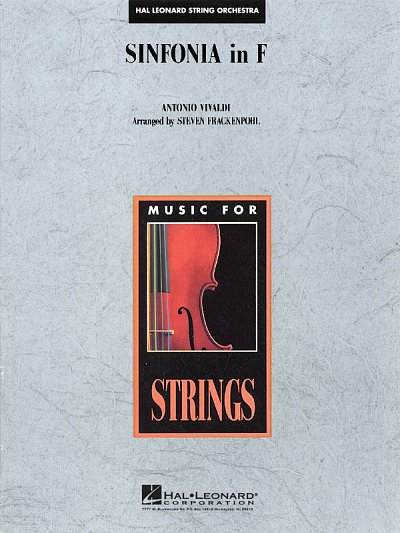 A. Vivaldi: Sinfonia in F, Stro (Part.)