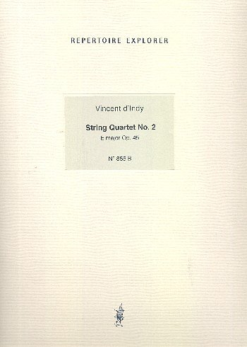 V. d'Indy: Streichquartett Nr. 2 E-Dur op., 2VlVaVc (Stsatz)