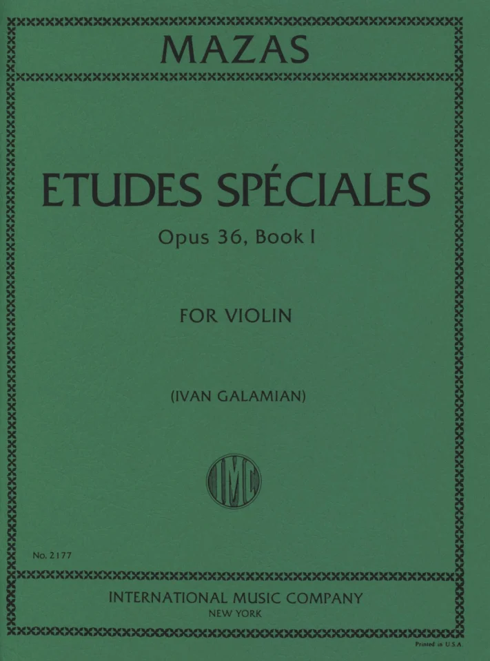 J.F. Mazas: Etudes spéciales op. 36/1, Viol (0)