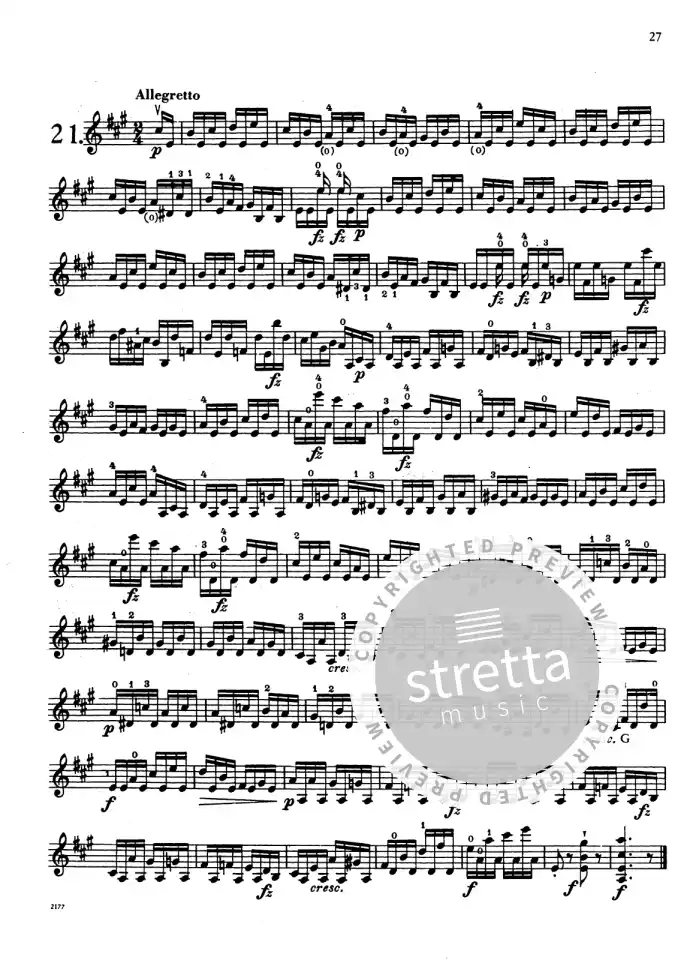 J.F. Mazas: Etudes spéciales op. 36/1, Viol (3)