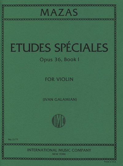 J.F. Mazas: Etudes spéciales op. 36/1, Viol