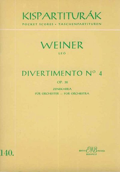 L. Weiner: Divertimento No. 4 op. 38, Sinfo (Stp)