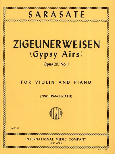 Zigeunerweisen Op. 20 (Francescatti), VlKlav (KlavpaSt)