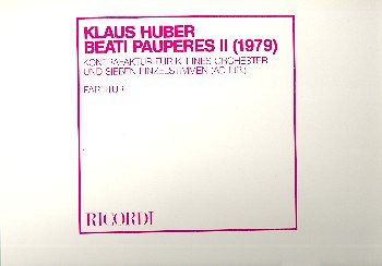K. Huber: Beati Pauperes II, Ch
