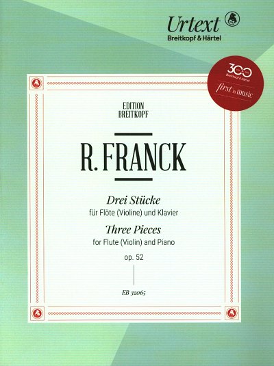 R. Franck: Drei Stücke op. 52, Fl/VlKlav (KlavpaSt)