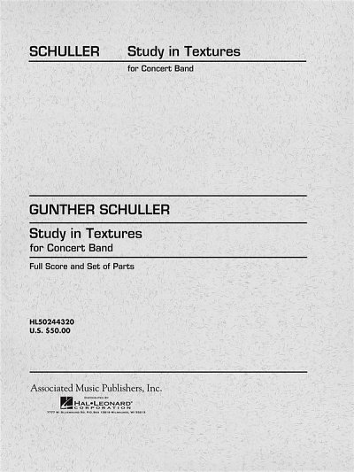 G. Schuller: Study in Textures, Blaso (Pa+St)