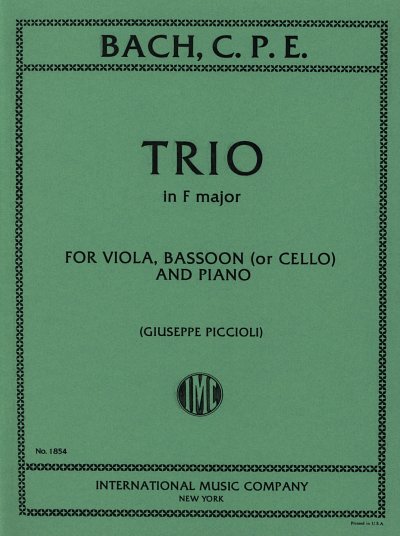 C.P.E. Bach: Trio Fa (Piccioli) (Bu)