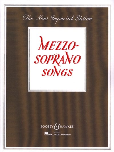 Mezzo Soprano Songs (New, GesKlav