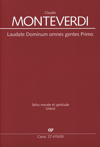 C. Monteverdi: Laudate Dominum omnes gentes Pri, 2GchBc (KA)