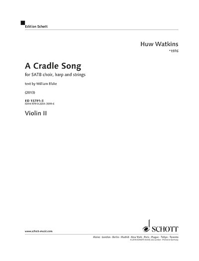 H. Watkins: A Cradle Song, GchHfStr (Vl2)