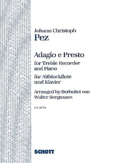 J.C. Pez: Adagio e Presto , AblfKlav