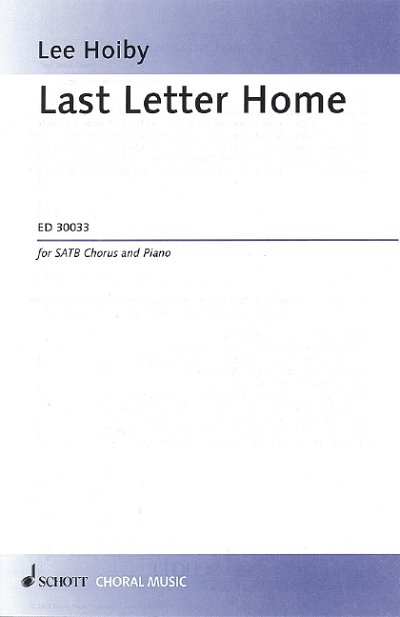 H. Lee: Last Letter Home op. 71 , GchKlav (Part.)
