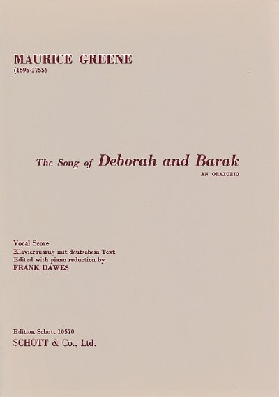 G. Maurice: Song of Deborah/Barak , Gch (KA)