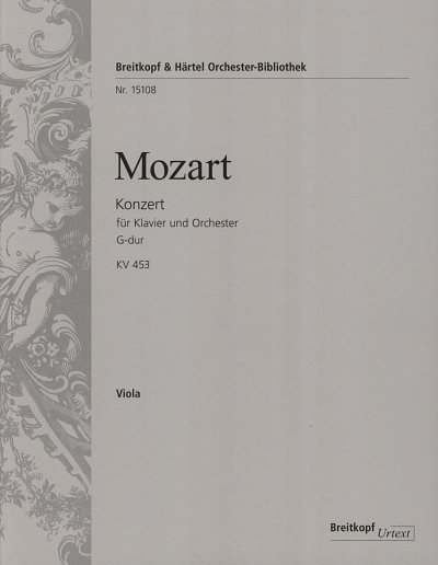 W.A. Mozart: Konzert für Klavier und Orchester Nr. 17 G-Dur KV 453 (1784)