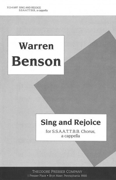 Benson, Warren: Sing and Rejoice