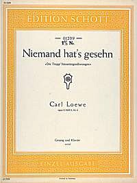 C. Loewe: Niemand hat's gesehn op. 9 Heft X Nr. 4, GesMKlav
