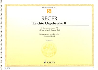 Reger, Johann Baptist Joseph Maximilian: Leichte Orgelwerke op. 79b Band 2