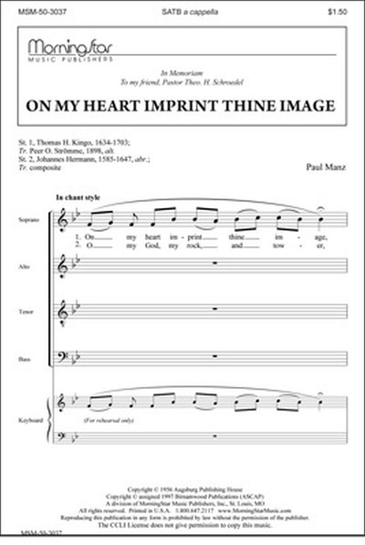 P. Manz: On My Heart Imprint Thine Image, GCh4 (Chpa)