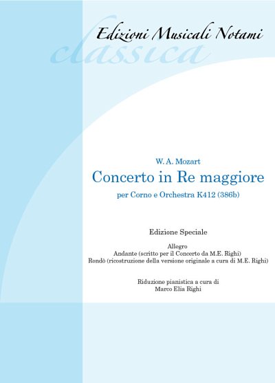 Concerto in Re Maggiore per corno e orchestra , HrnKlav (KA)
