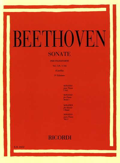 L. v. Beethoven: 32 Sonate Per Pianoforte, Klav