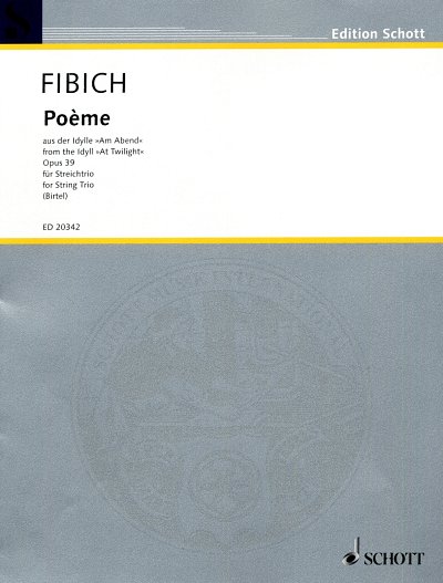 Z. Fibich: Poème op. 39  (Pa+St)