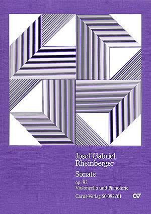 J. Rheinberger: Cellosonate in C op. 92 / Partitur / Einzels