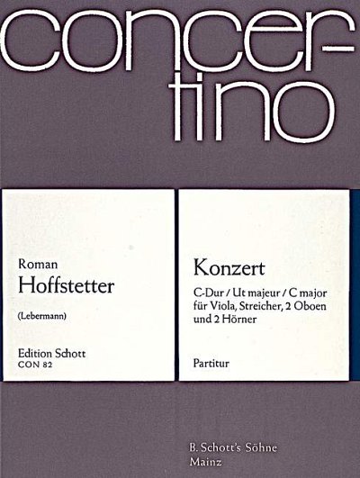 DL: R. Hofstetter: Konzert C-Dur (Part.)