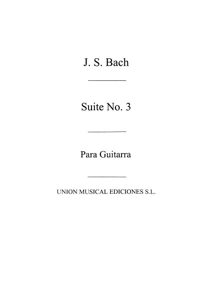Suite No.3 Orig Para Violoncelo, Git
