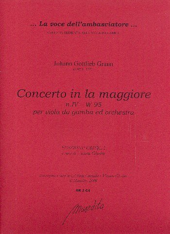 J.G. Graun: Concerto in la maggiore N. 4, VdgStrCemb (Pa+St)