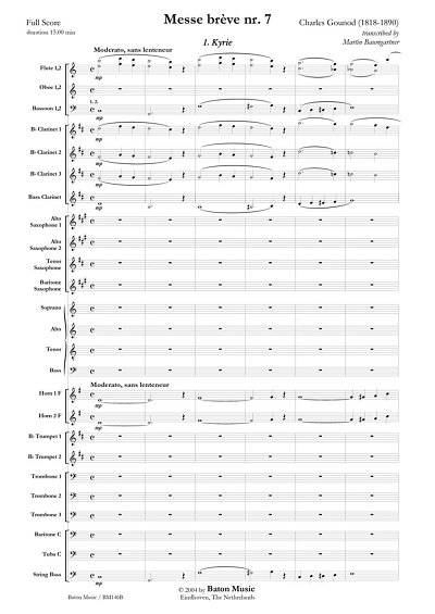 C. Gounod: Messe brève nr. 7 C major (Pa+St)