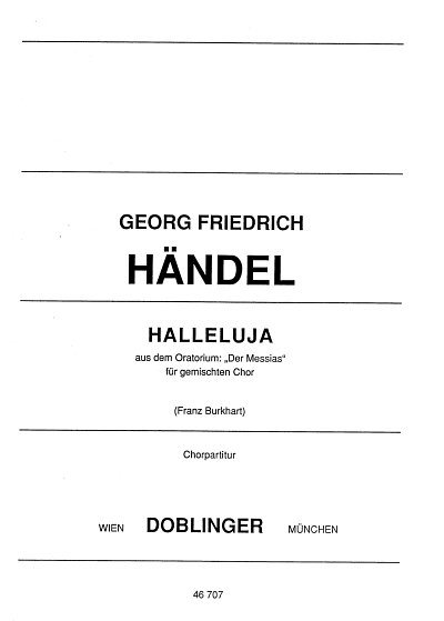G.F. Händel: Halleluja, Gch4Orch/Klv (Chpa)
