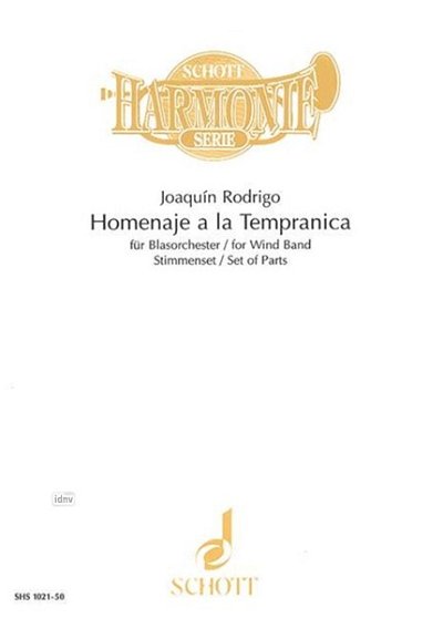 J. Rodrigo: Homenaje a la Tempranica, Blaso (Stsatz)