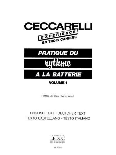 Ceccarelli-Experience Vol.1, Perc (Part.)