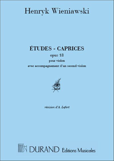 H. Wieniawski: Etudes Caprices Op 18 2 Violons , 2Vl (Sppa)