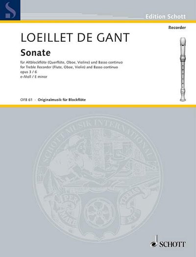 J. Loeillet de Gant et al.: Sonata