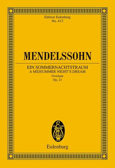 DL: F. Mendelssohn Barth: Ein Sommernachtstraum, Orch (Stp)