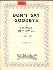 DL: J.N.J.M.L. Miller: Don't Say Goodbye, GesKlavGit