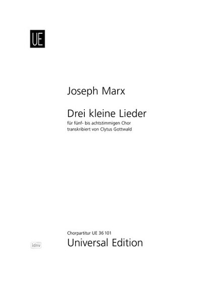 J. Marx: Drei kleine Lieder  (Chpa)
