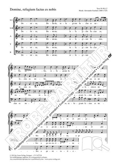 DL: A. Scarlatti: Domine, refugium factus es nobis, Gch5 (Pa