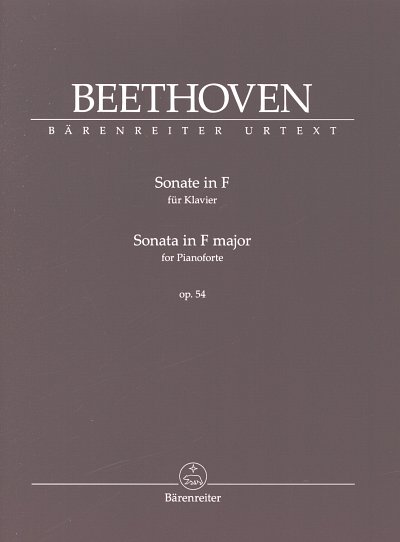 L. v. Beethoven: Sonate F-Dur op. 54, Klav