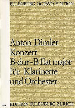 A. Dimler: Konzert für Klarinette B-Dur, KlarKamo (Part.)
