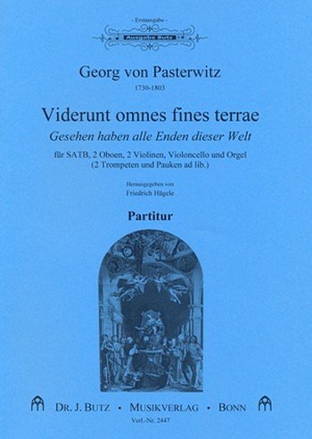 P.G. VON: Viderunt omnes fines terrae, gemischter Chor (SATB