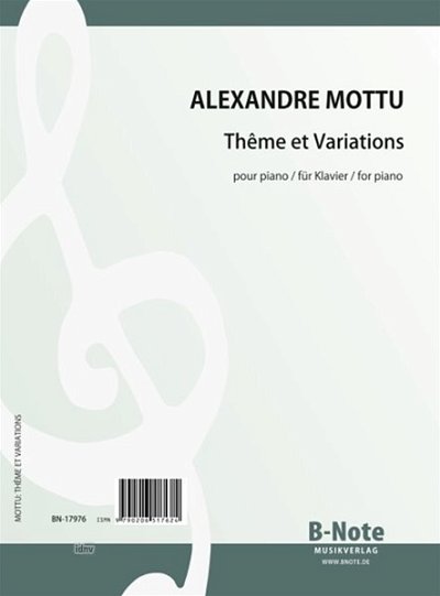 A. Mottu: Thema mit Variationen für Klavier, Klav