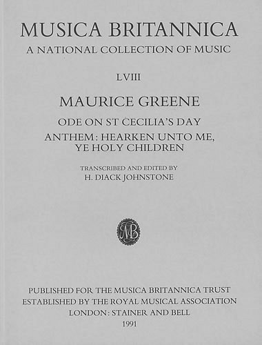 M. Greene: Ode on St Cecilia_s Day and Ant, 3GesGchOrch (KA)