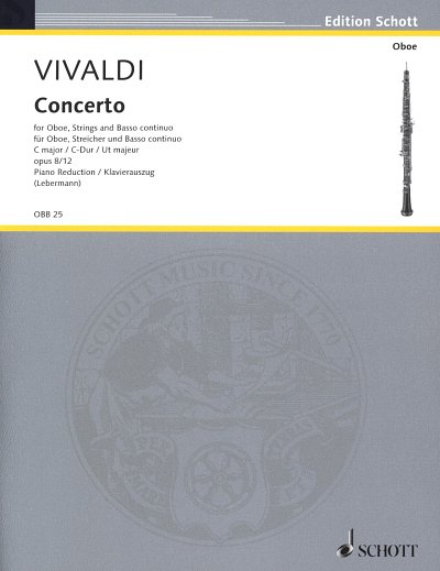 A. Vivaldi: Concerto C-Dur Op 8/12 F 1/31 T 85 - Ob Str Oboe